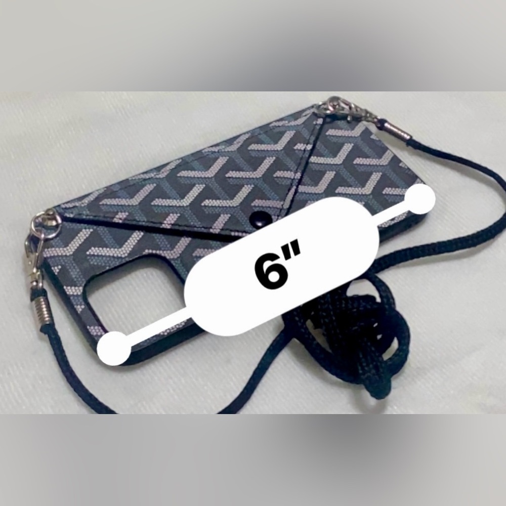 ❌ FREE IN YOUR BUNDLE ❌Stylish Blue and White Phone Case with Strap - Picture 7 of 11